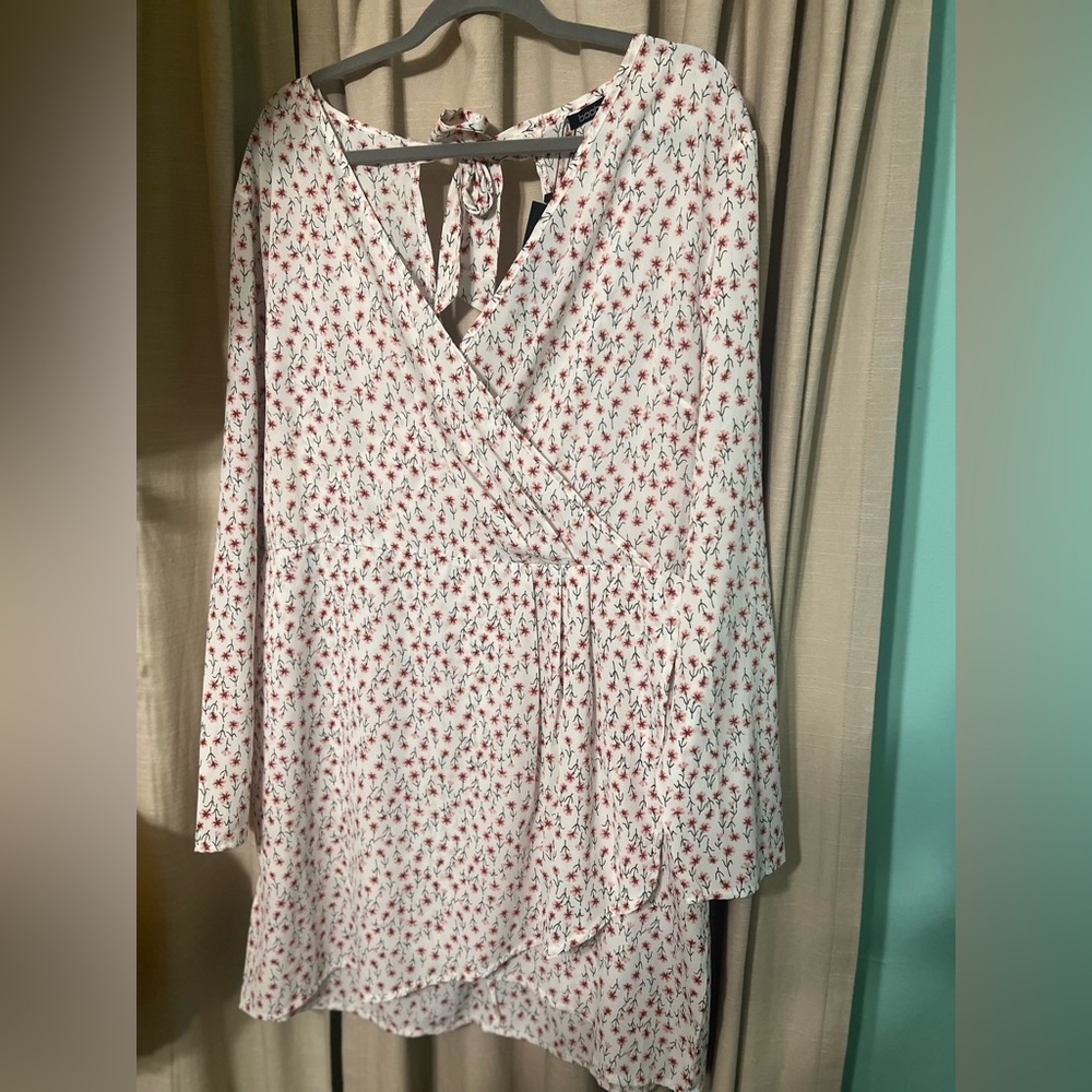 Floral Print Wrap Dress